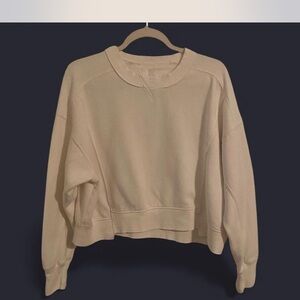 Free People XS Cream Sweatshirt